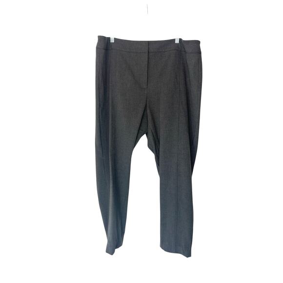 Talbots Woman Plus Gray Office Work Straight Leg Trouser Dress Pant Size 18W - Picture 1 of 14
